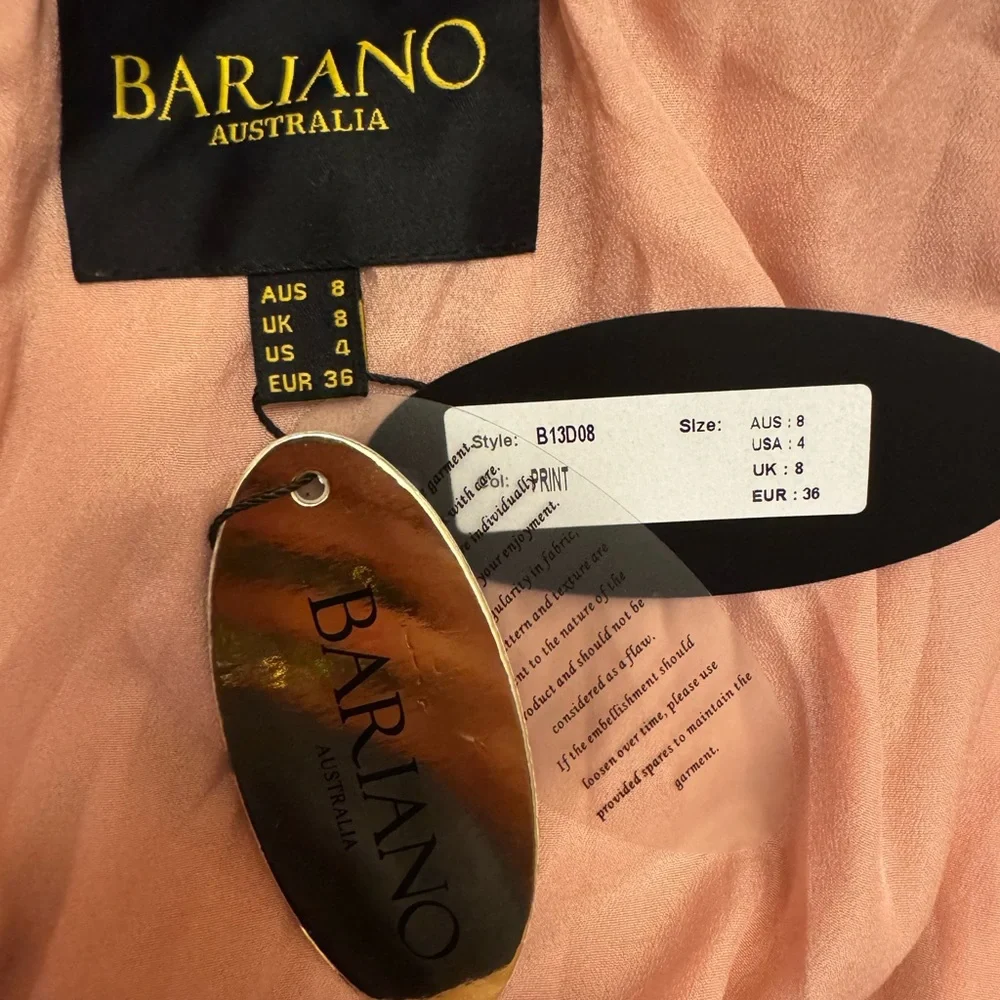 Bariano Australia Peach Dress - Picture 3 of 6